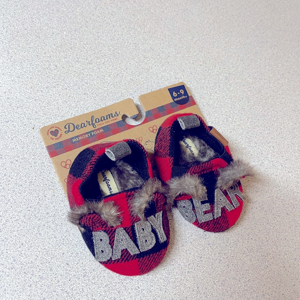 Baby bear slippers